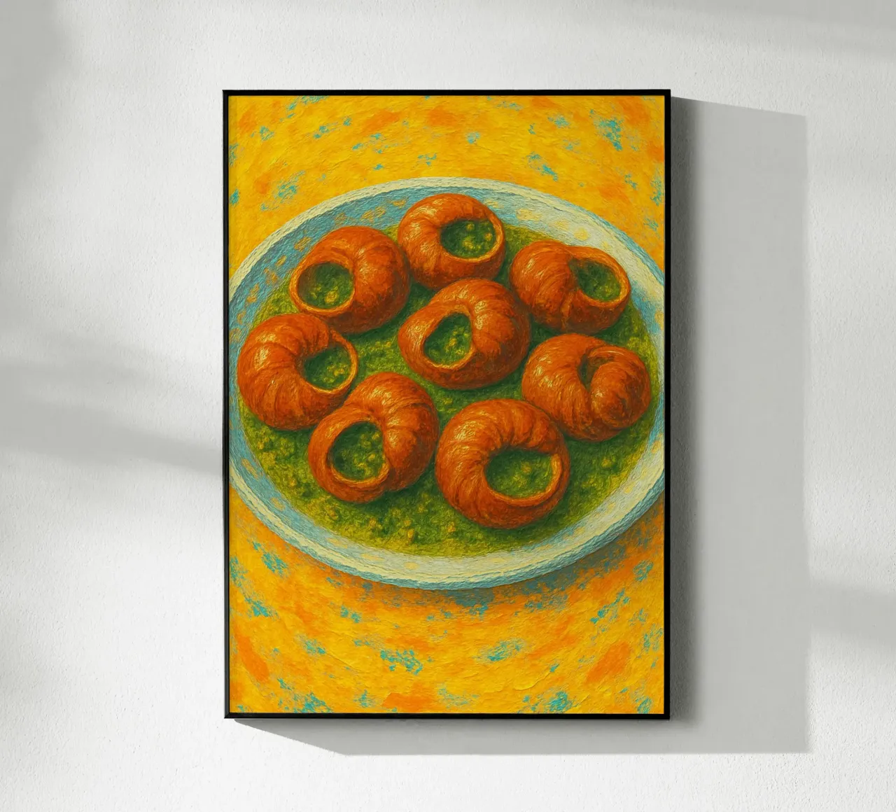 escargot imaginación abstracta a todo color metacrilato de ameera