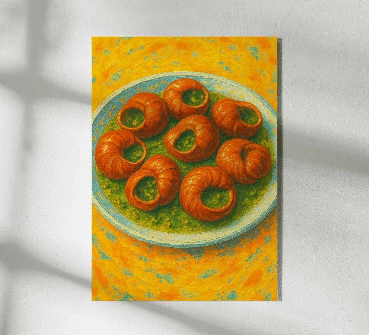 escargot imaginación abstracta a todo color metacrilato de ameera