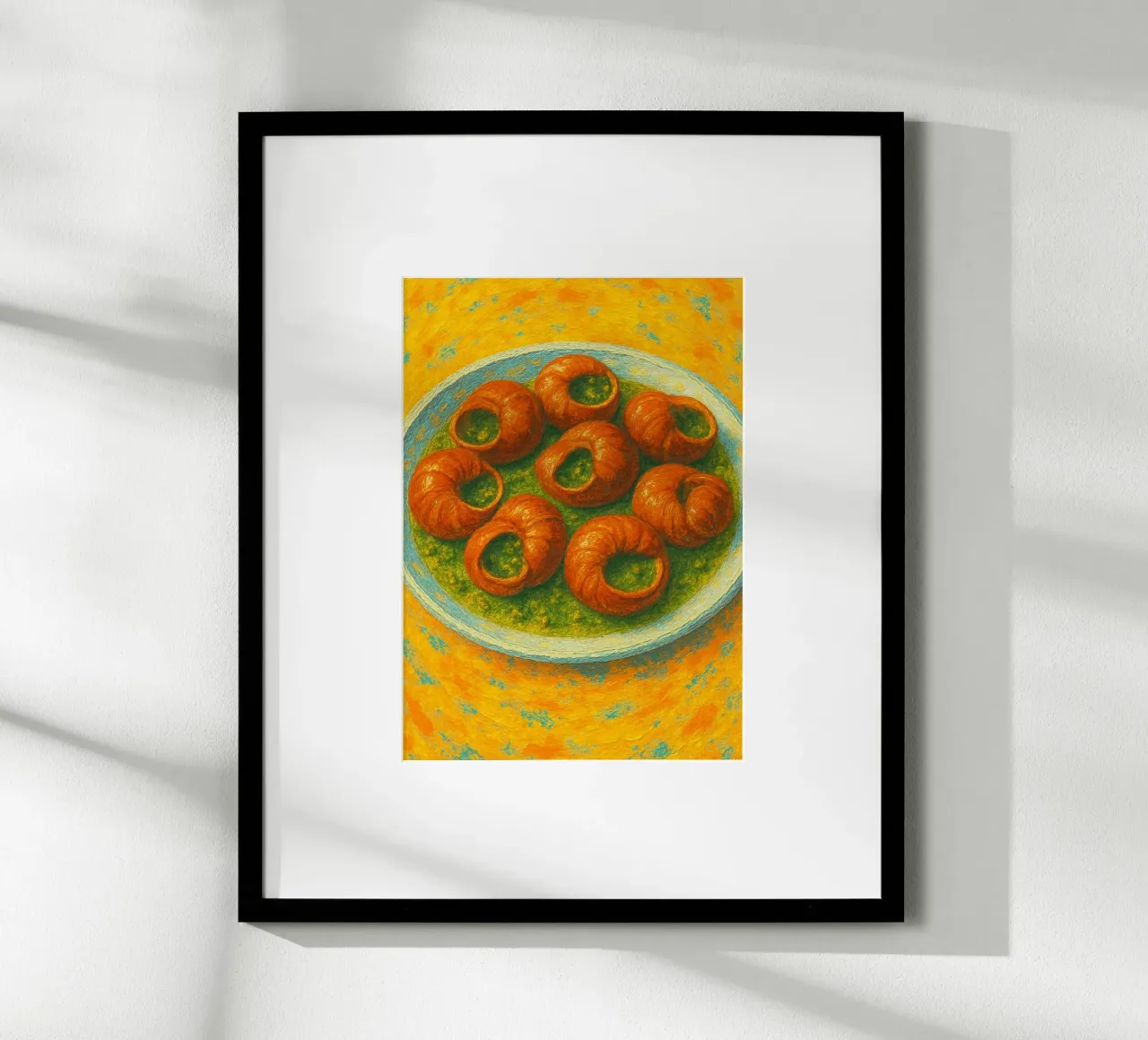 escargot abstract imagination full color poster by ameera