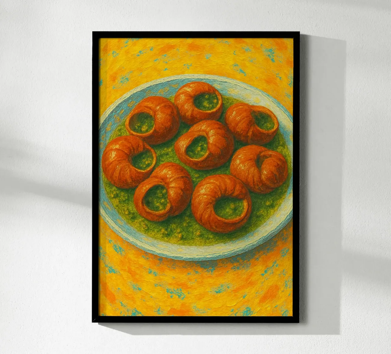 escargot abstract imagination full color poster by ameera