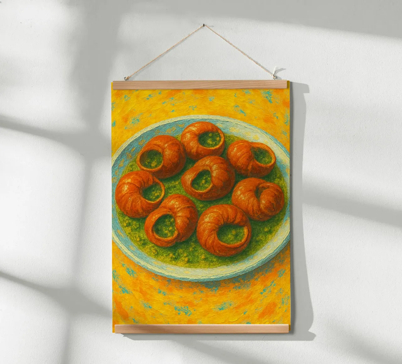escargot abstract imagination full color poster by ameera