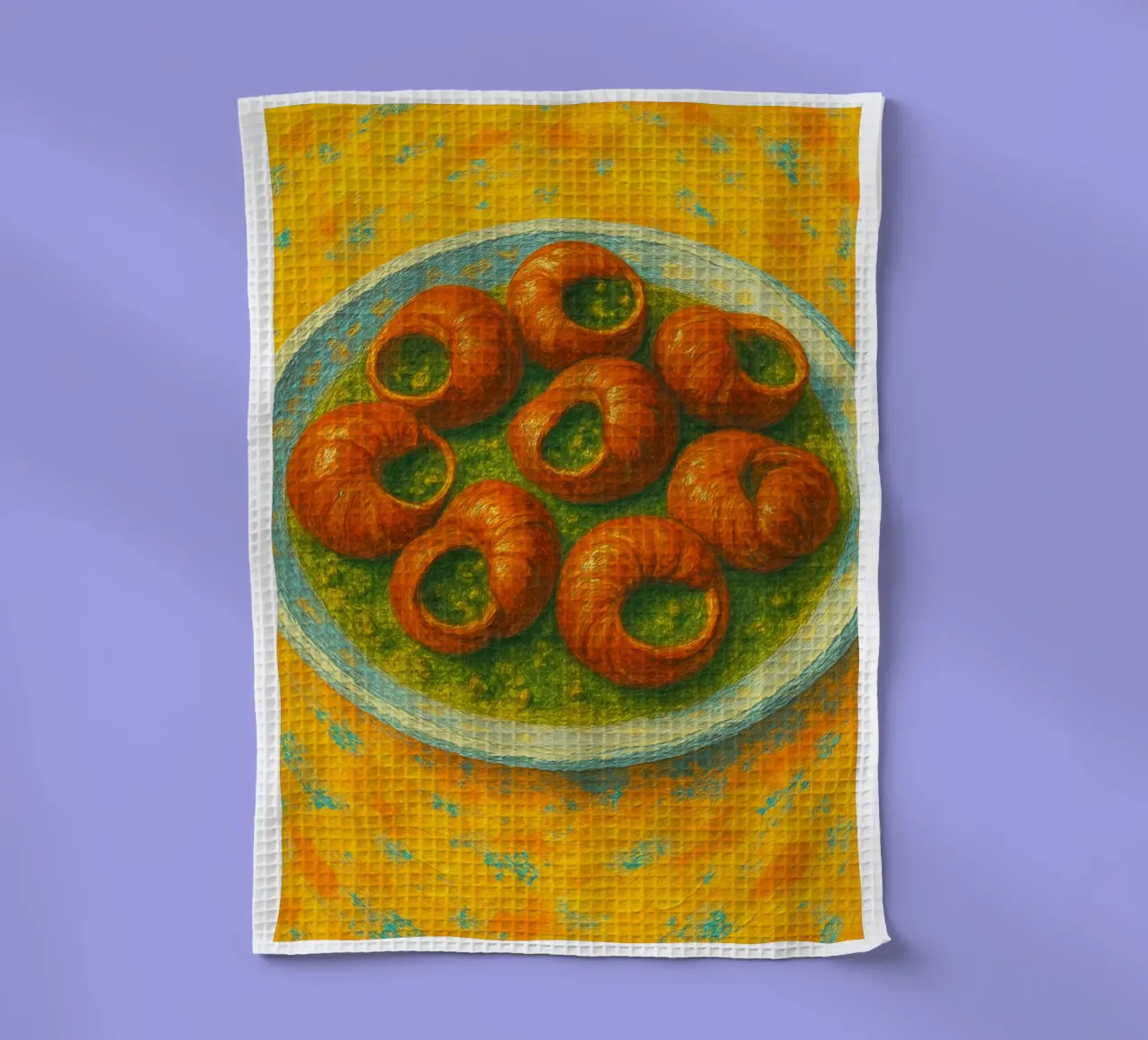 escargot imagination abstraite couleur torchon de ameera