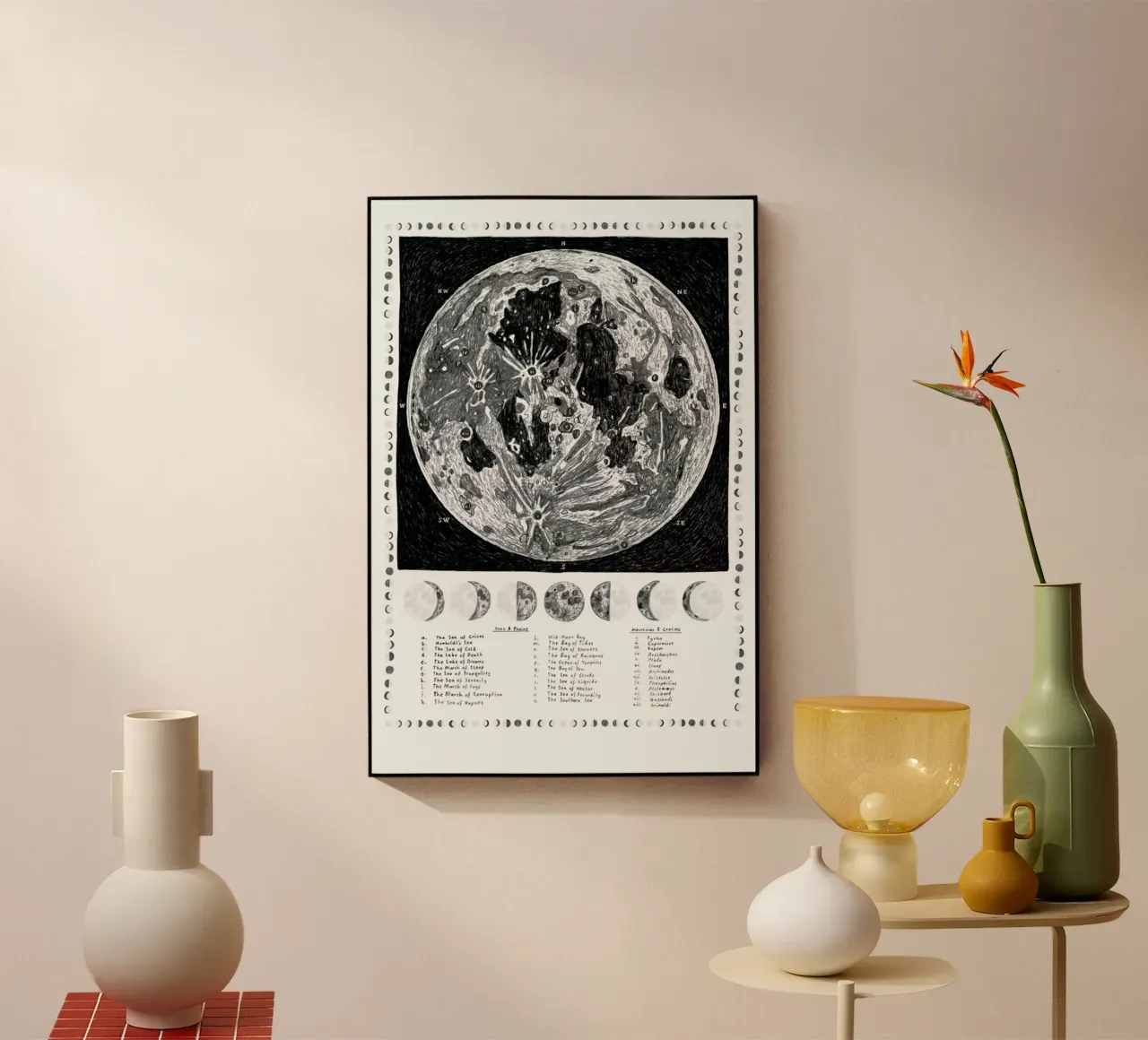 The Moon Map plexiglass da Alex Foster