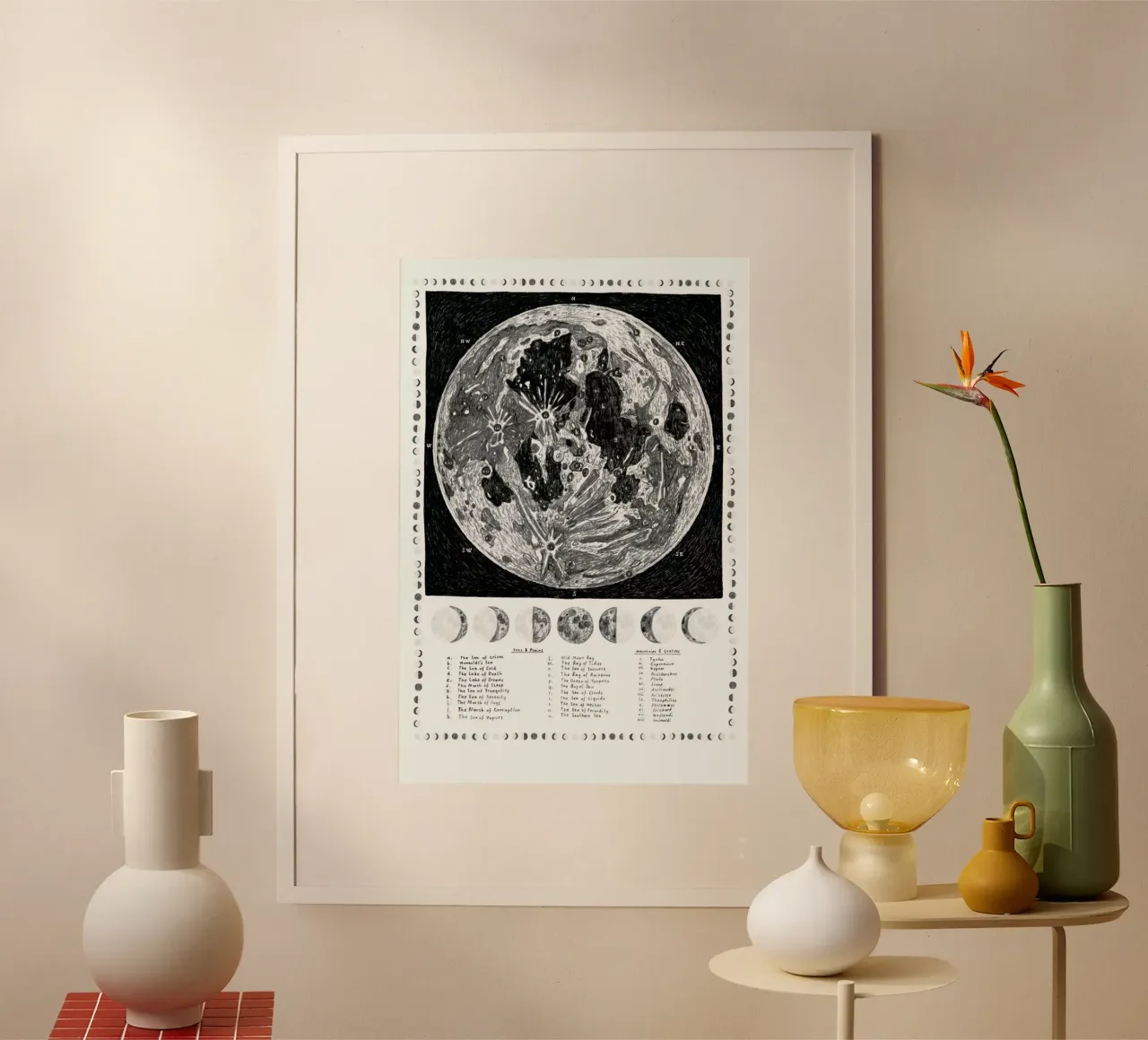 The Moon Map poster by Alex Foster