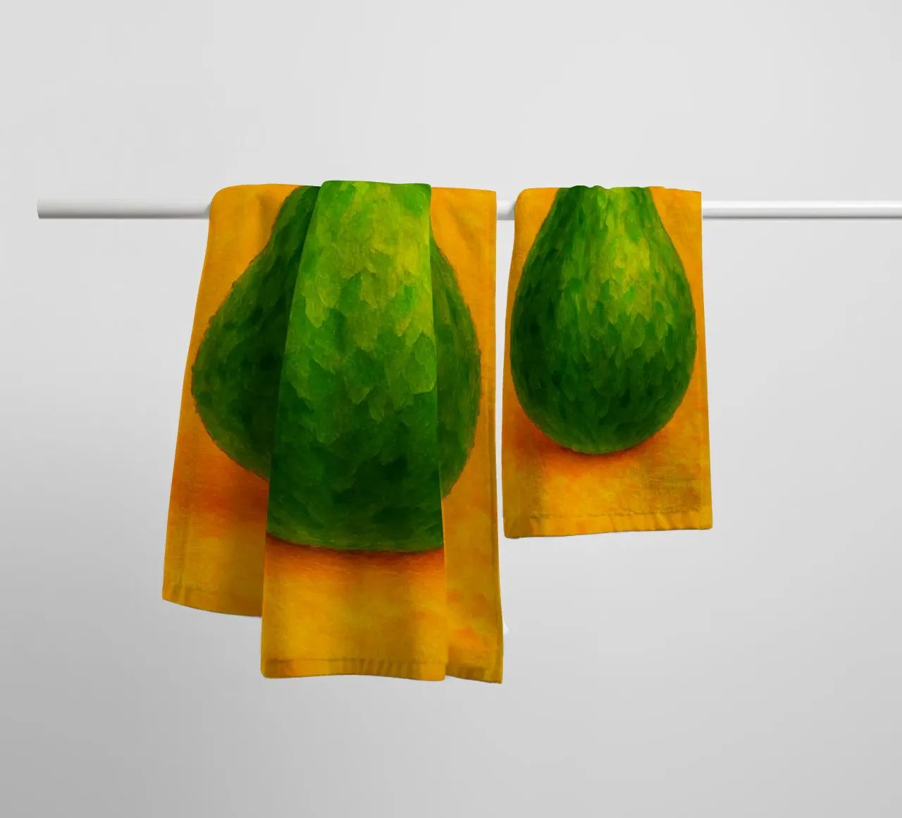 goyave imagination abstraite en couleur serviette de bain de ameera