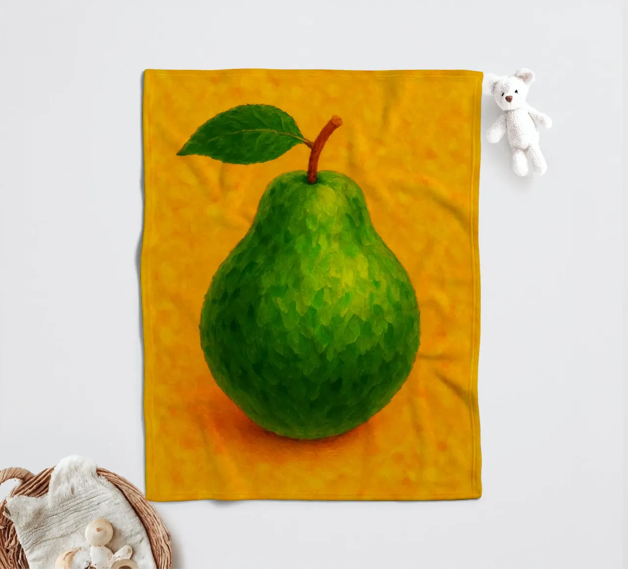 guava abstract imagination full color fleece blanket by ameera