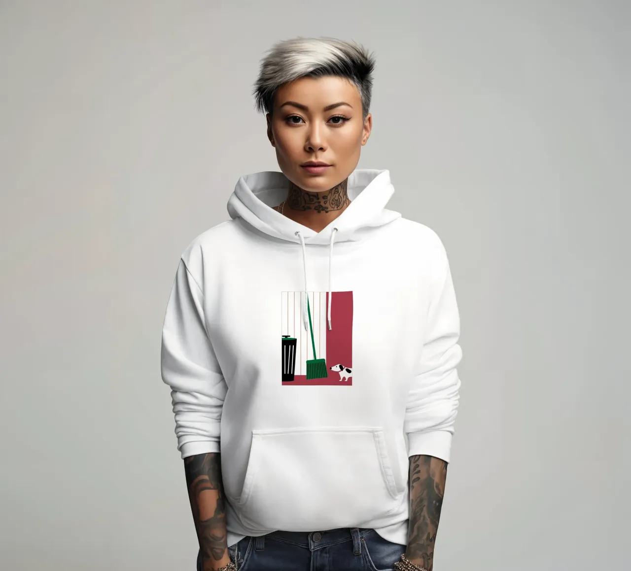 The Broom and the Dog hoodie by LOOK DIFFERENT