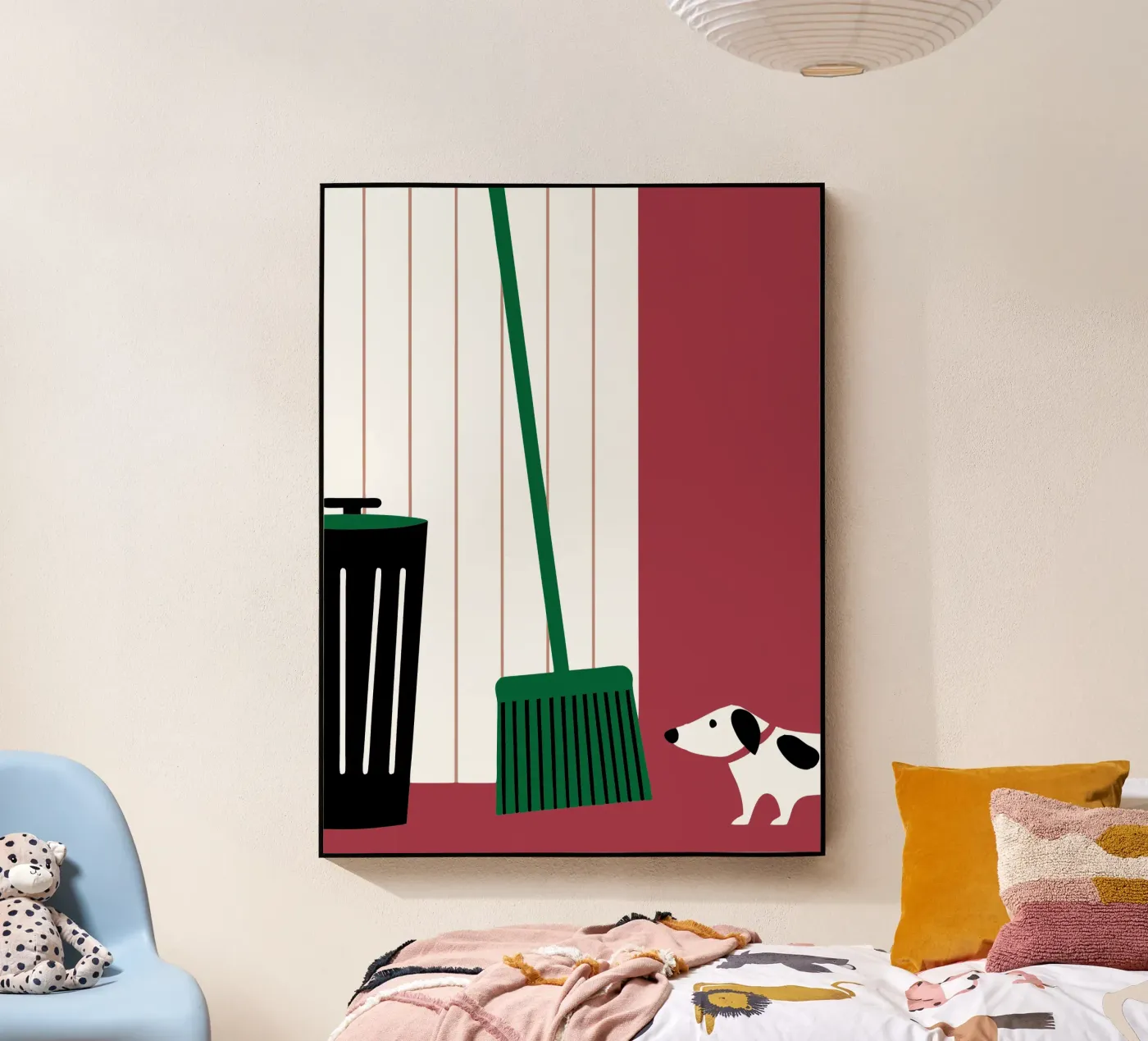 Le balai et le chien plexiglas de LOOK DIFFERENT