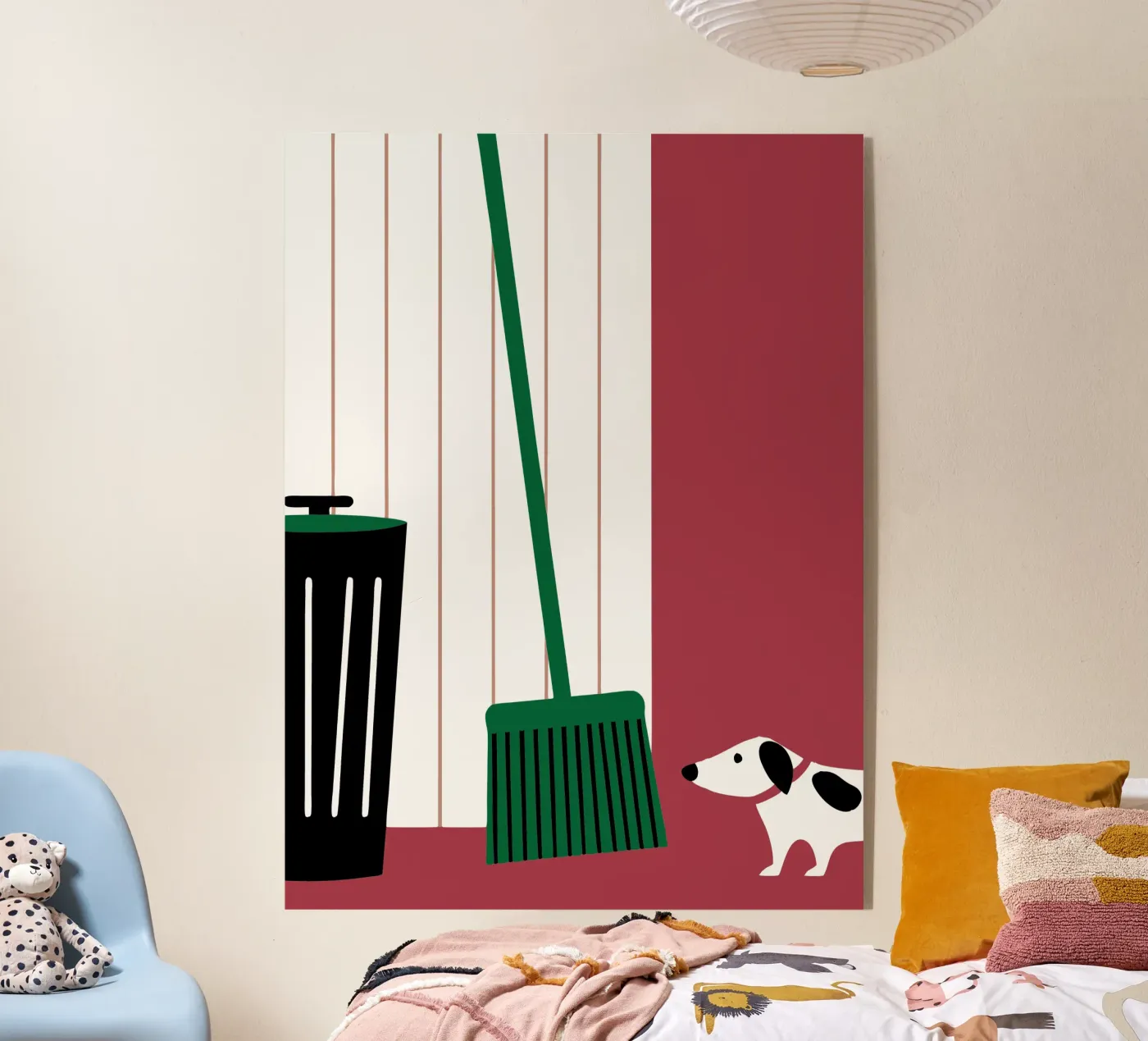 Le balai et le chien plexiglas de LOOK DIFFERENT