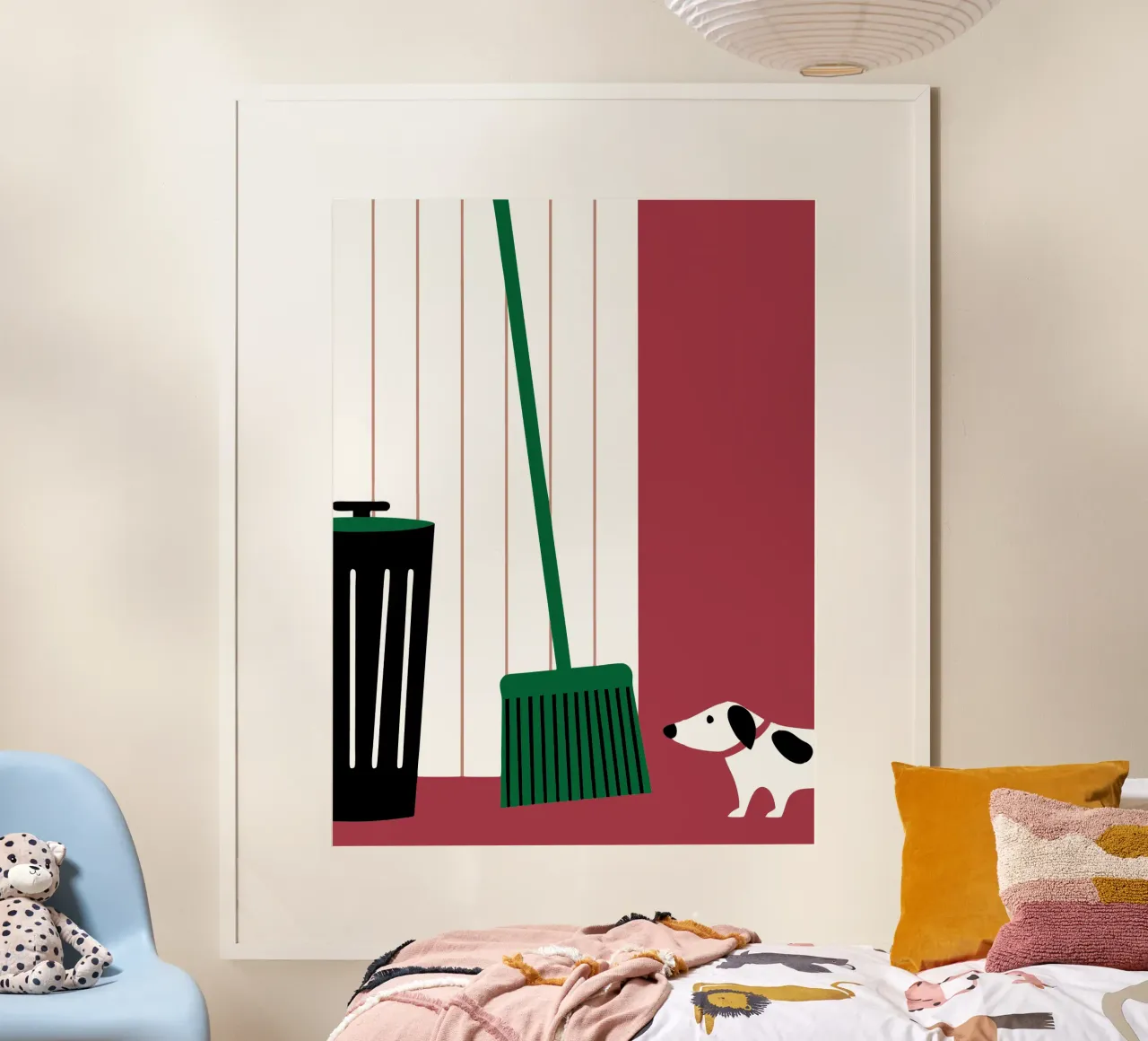 La scopa e il cane poster da LOOK DIFFERENT