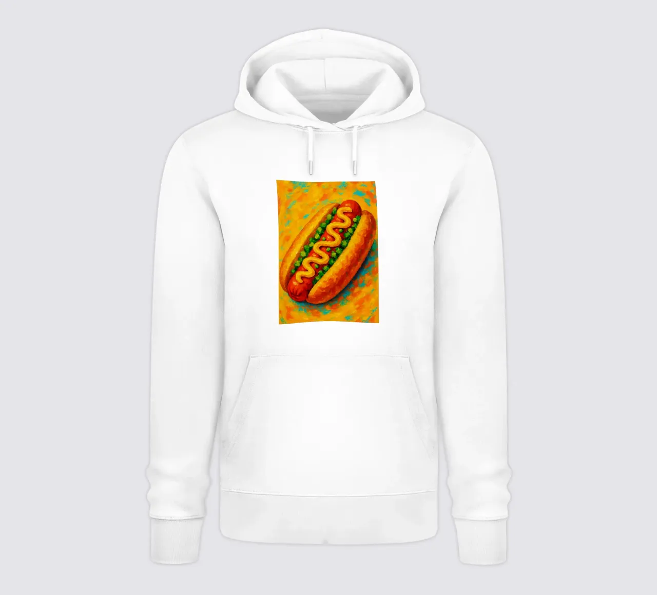 hotdog imaginación abstracta a todo color sudadera con capucha de ameera