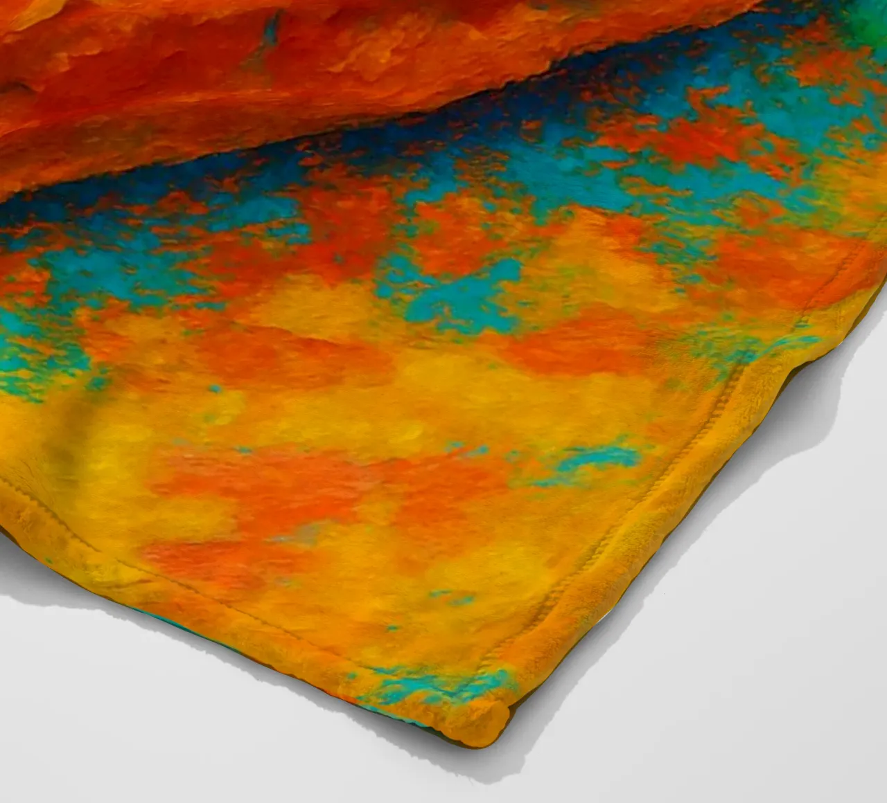 hotdog abstract imagination full color fleece blanket by ameera