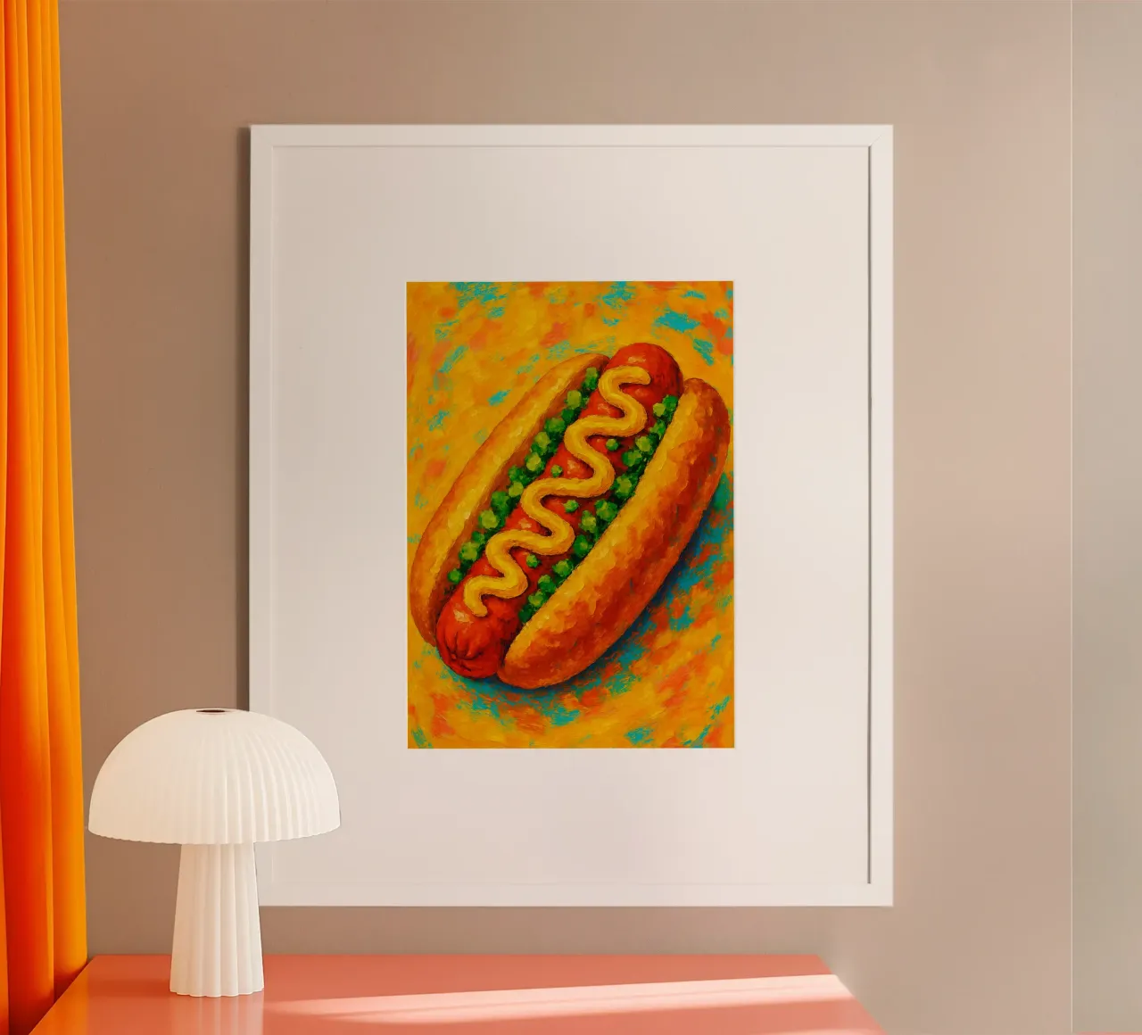 hotdog imaginación abstracta a todo color hahnemühle de ameera