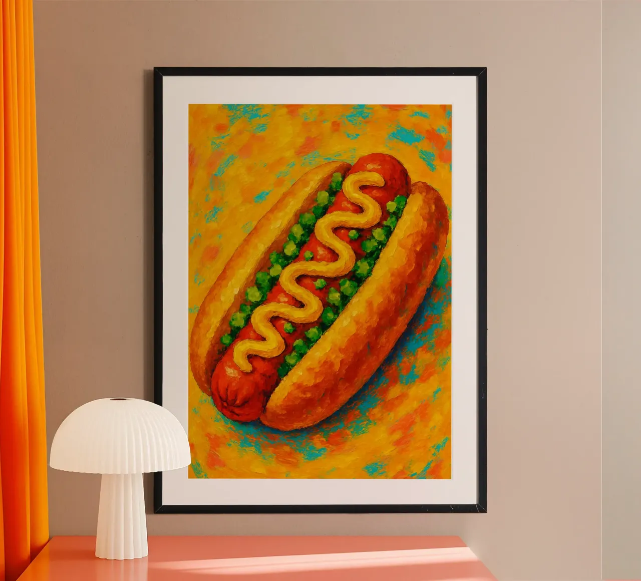 hotdog imaginación abstracta a todo color hahnemühle de ameera