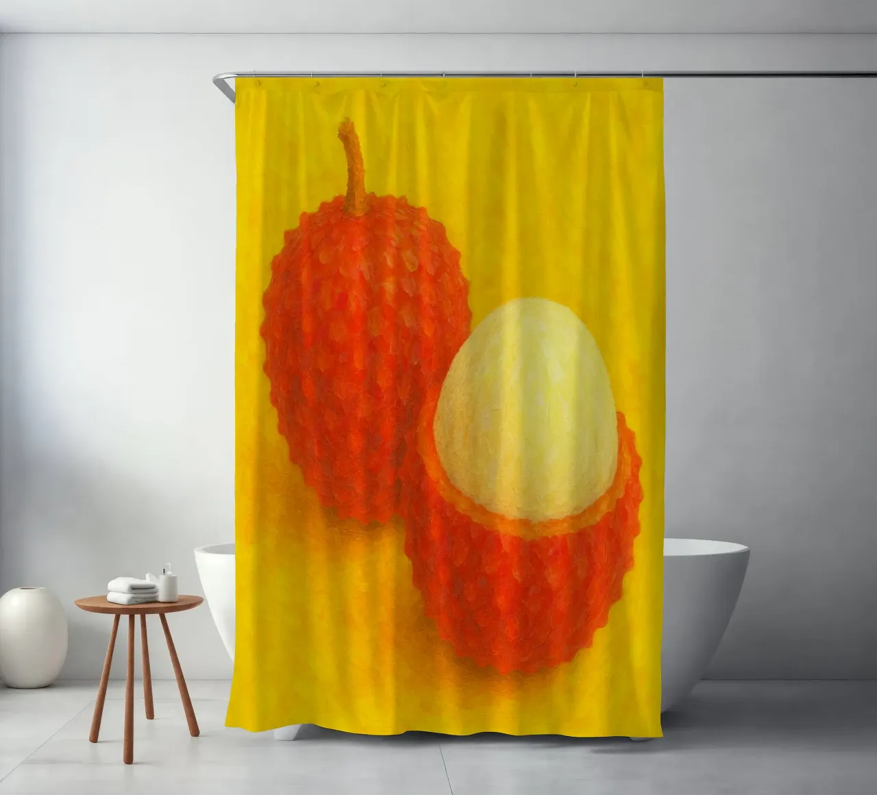 lychee abstract imagination full color shower curtain by ameera