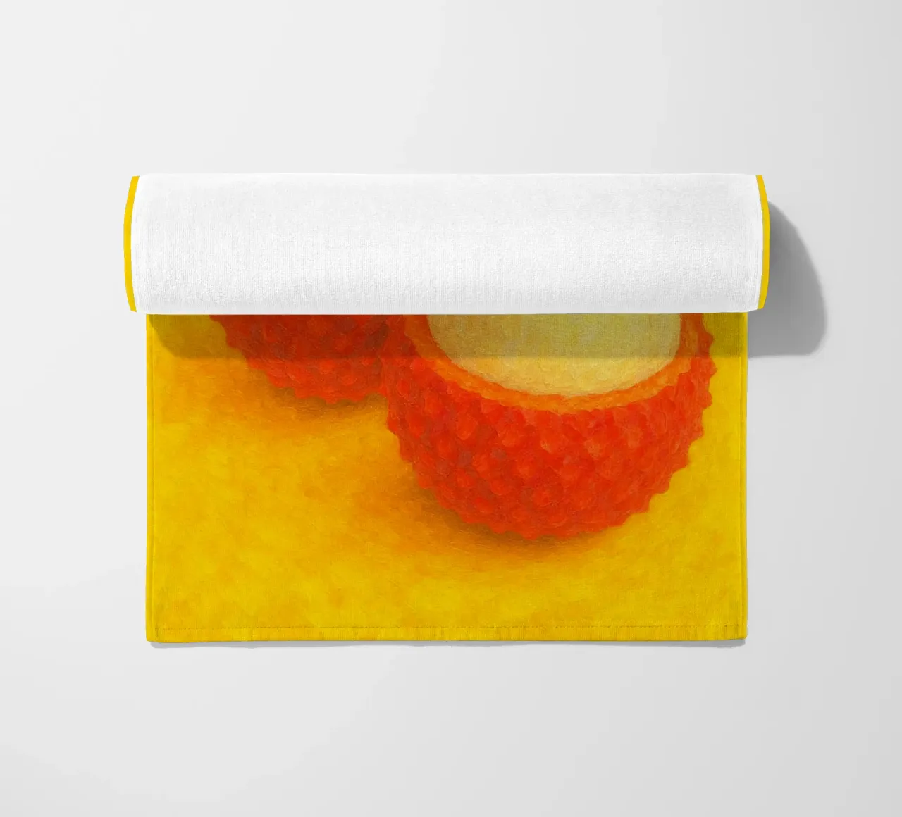 lychee abstract imagination full color beach towel by ameera
