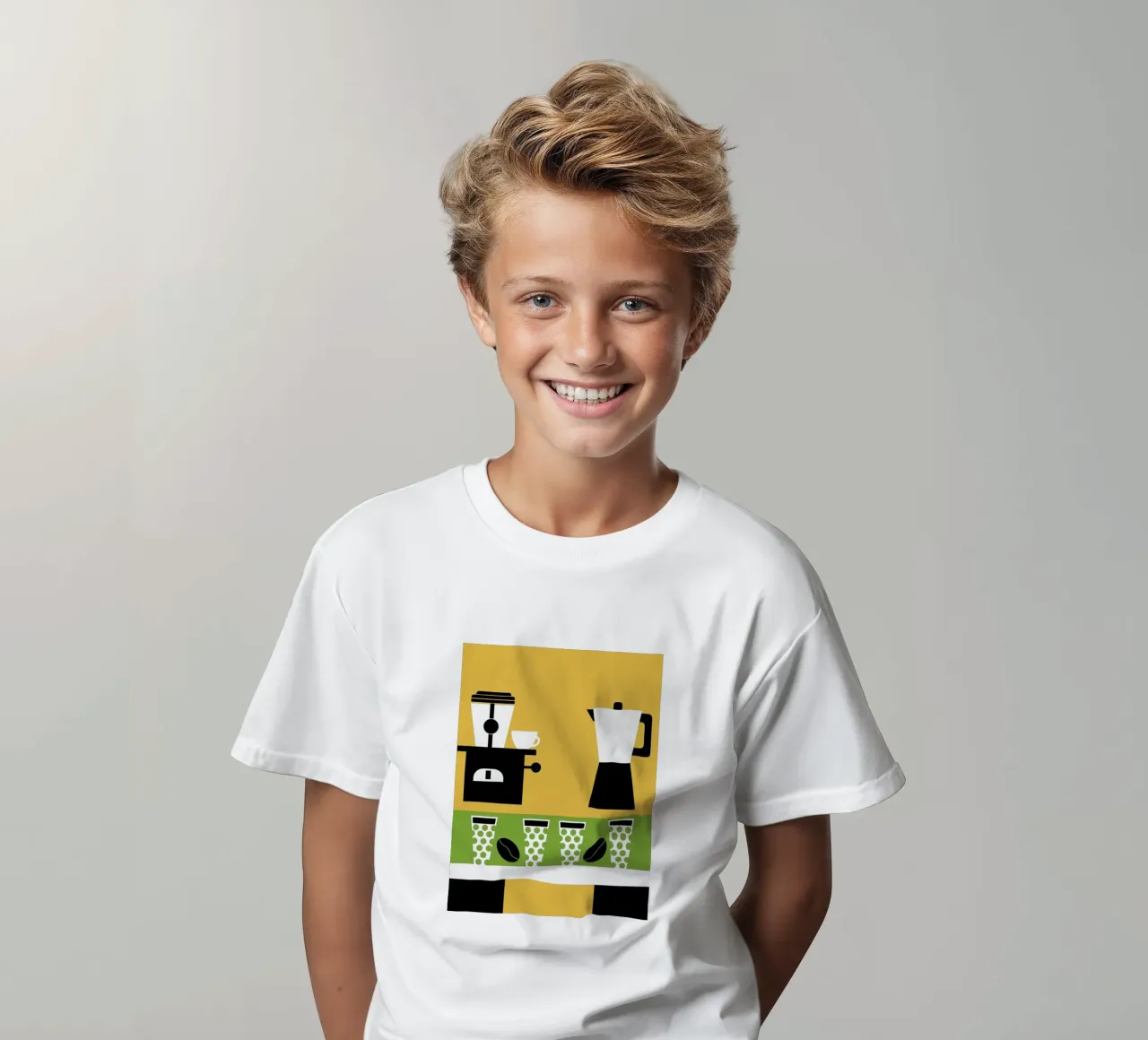 Matériel de préparation du café t-shirt enfant de LOOK DIFFERENT