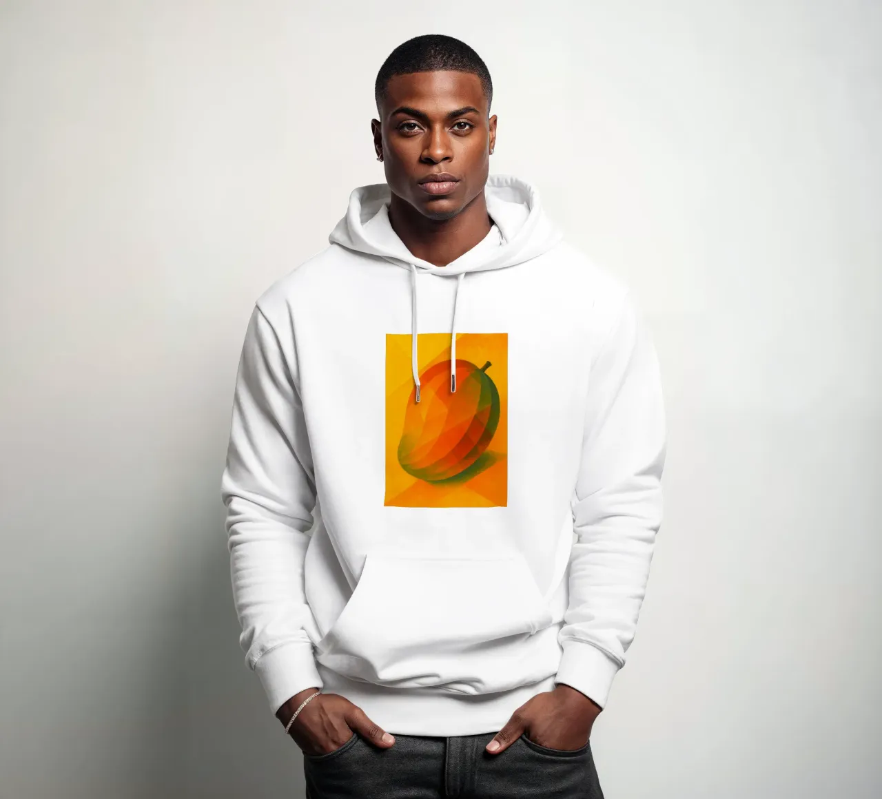 mango imaginación abstracta a todo color sudadera con capucha de ameera