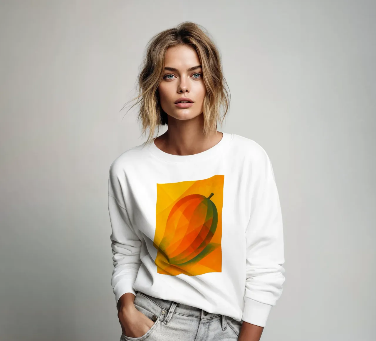 mango imaginación abstracta a todo color sudadera de ameera