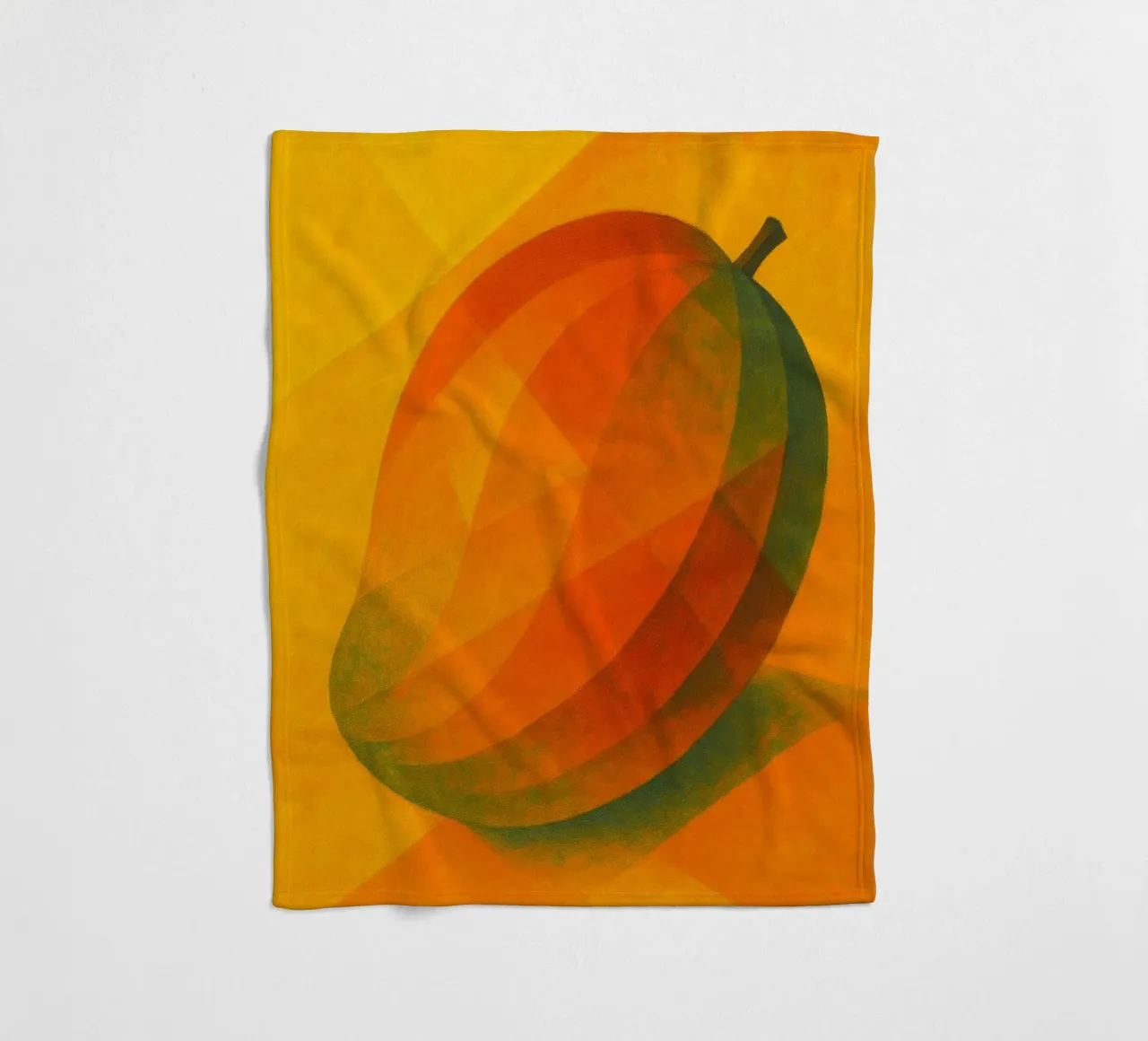 mango abstract imagination full color fleece blanket by ameera