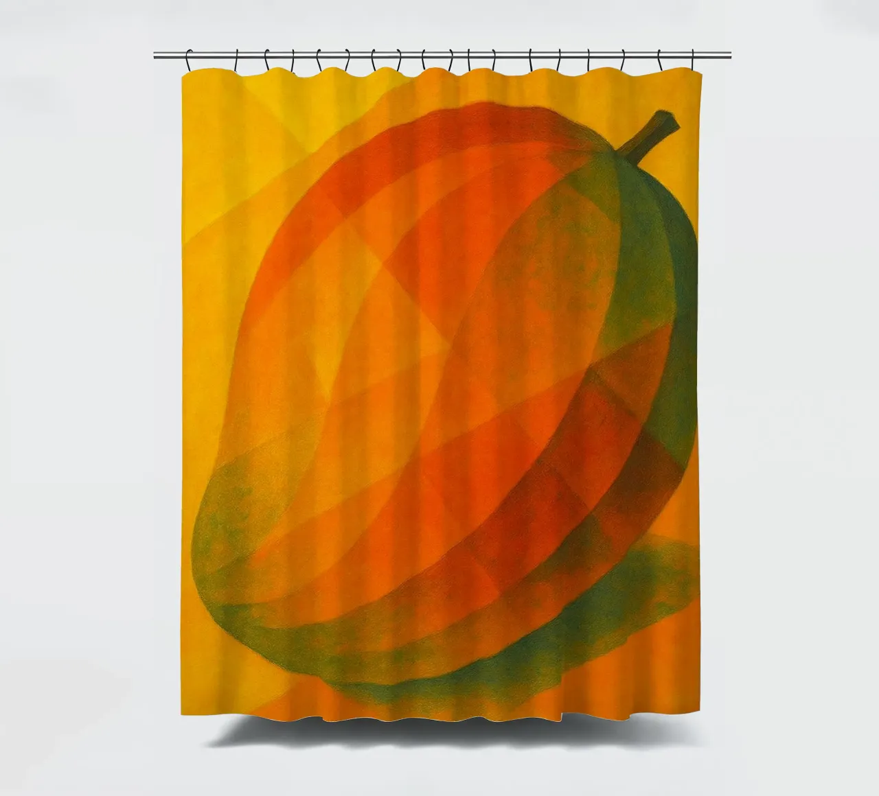 mango abstract imagination full color shower curtain by ameera