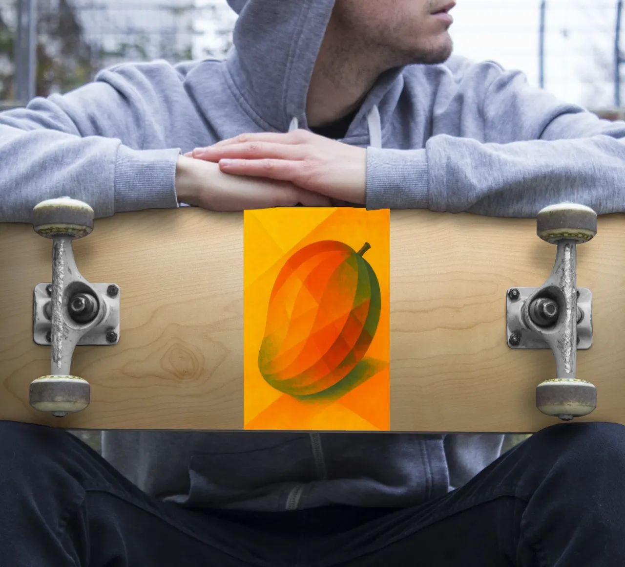mango imaginación abstracta a todo color pegatina de ameera