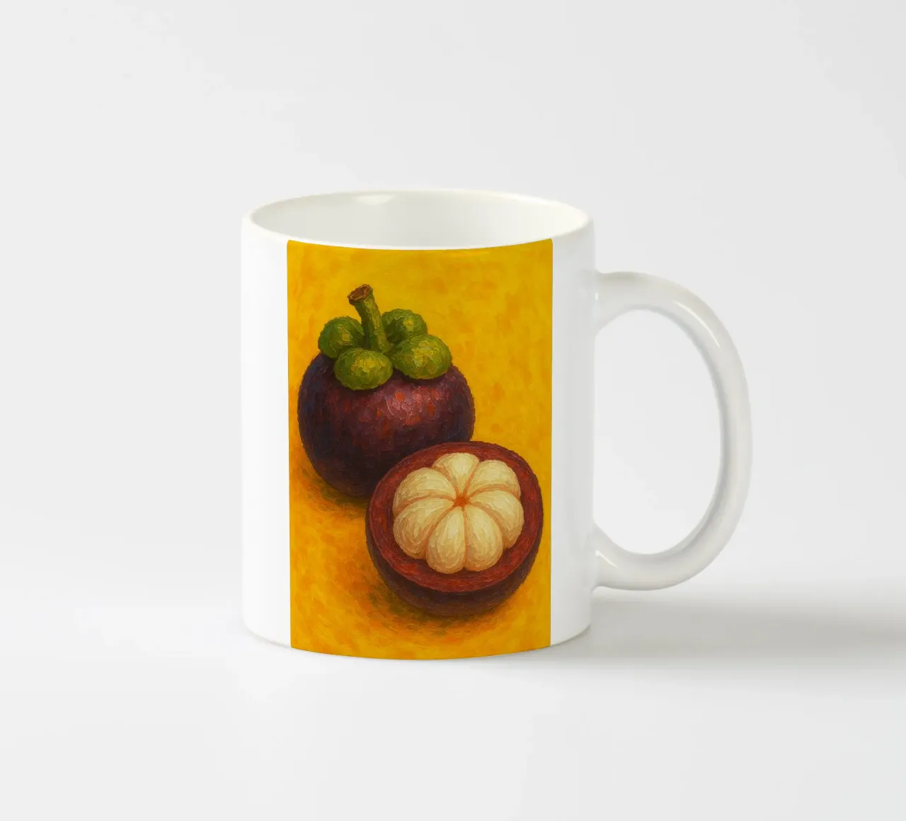 mangosteen abstract imagination full color ceramic mug by ameera