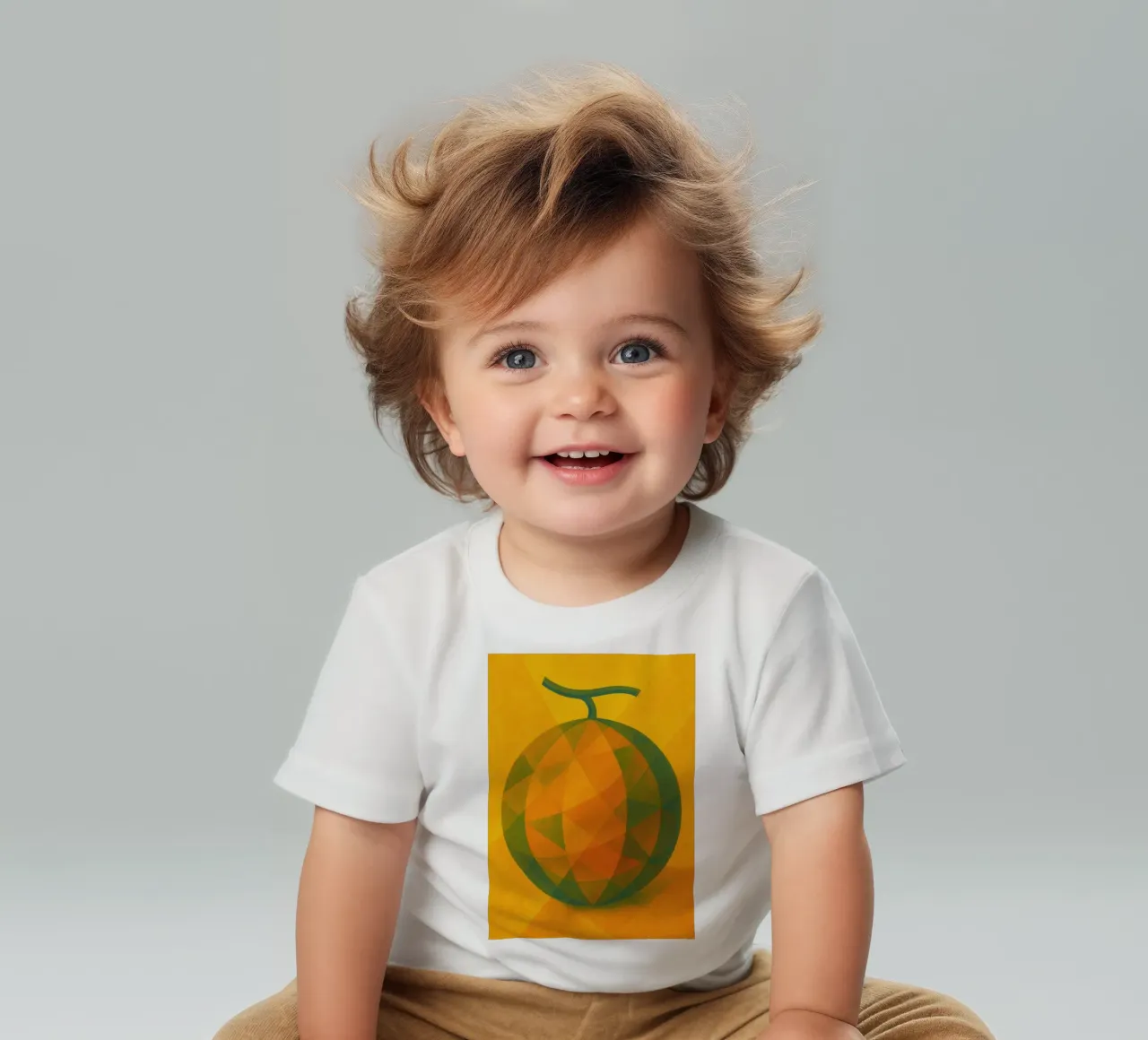 melón imaginación abstracta a todo color camiseta de bebé de ameera