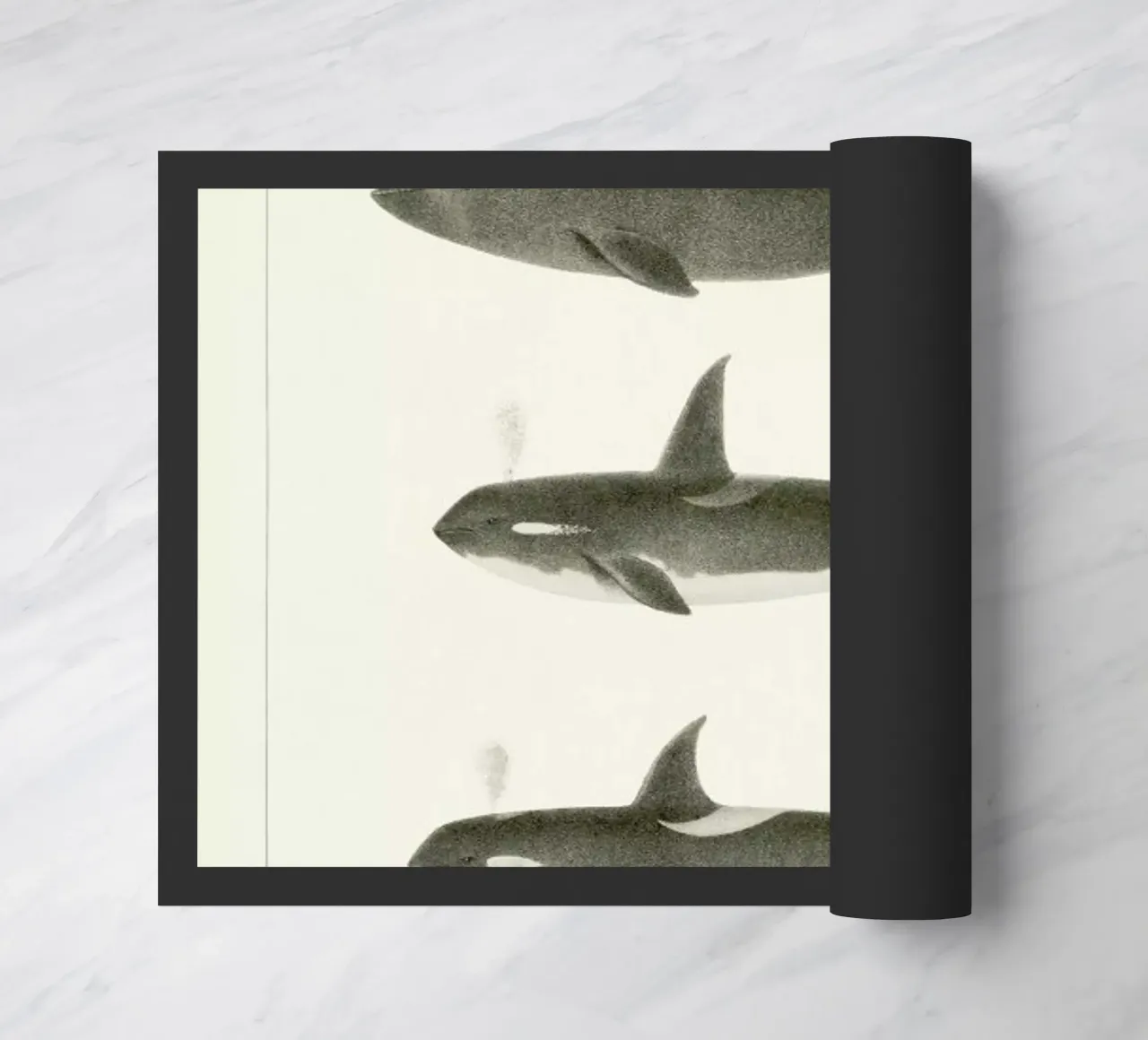 Scammon - Orca or Killer Whale zerbino da Vintage by JUNIQE