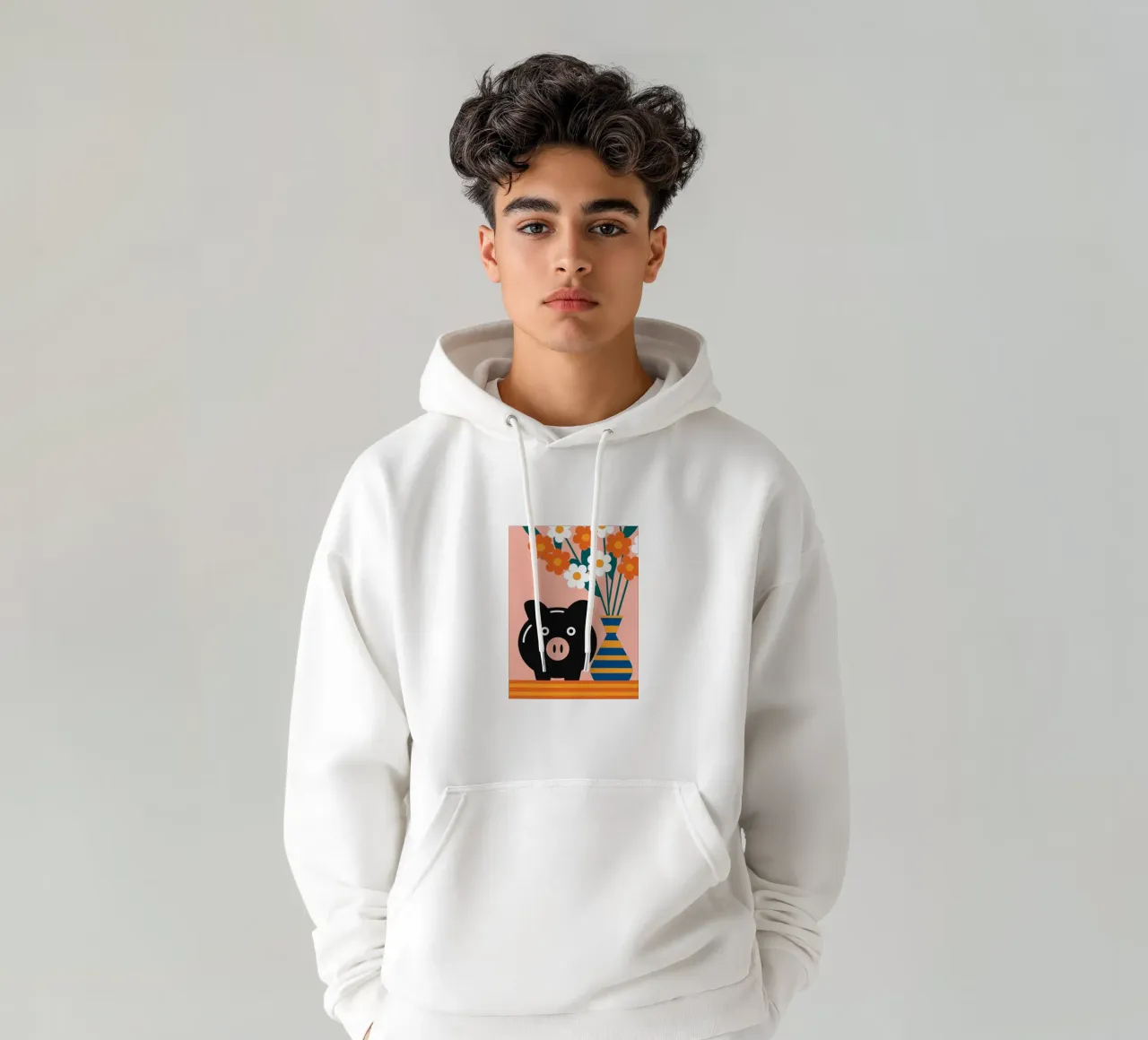 Risparmio e vaso di fiori felpa con cappuccio da LOOK DIFFERENT