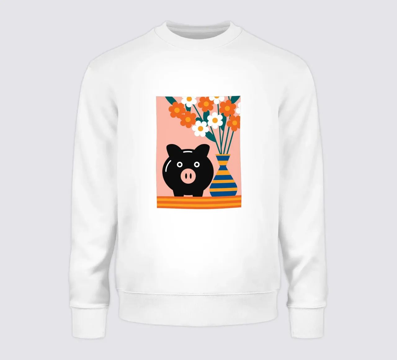 Risparmio e vaso di fiori felpa da LOOK DIFFERENT