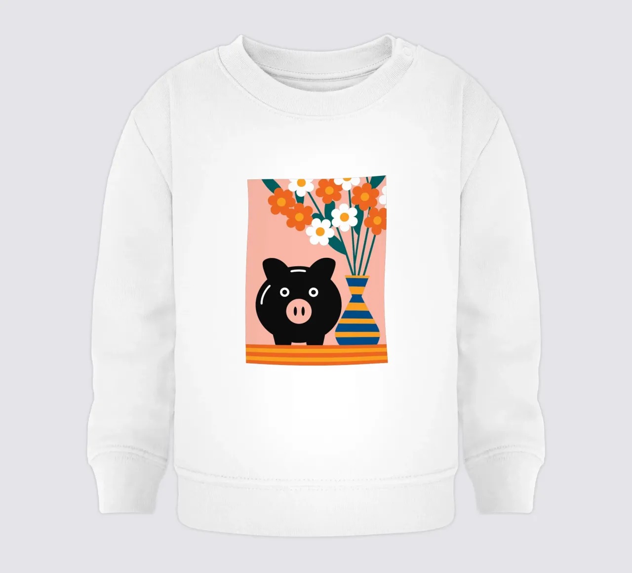 Risparmio e vaso di fiori felpa neonato da LOOK DIFFERENT