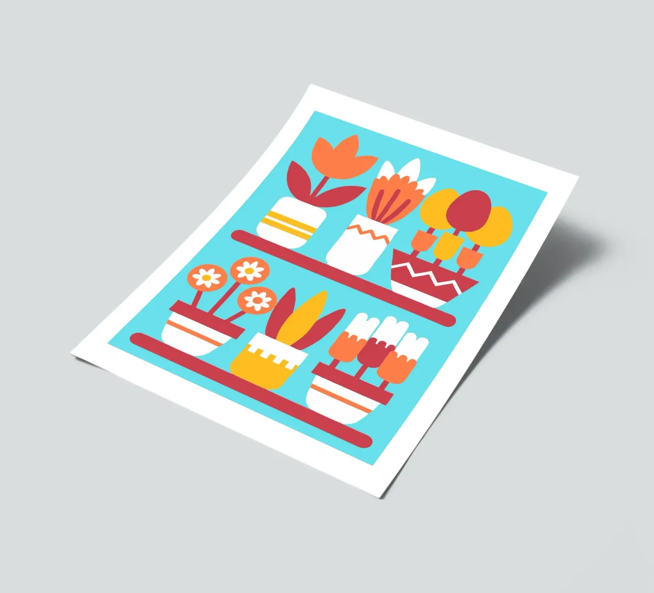 Six Aesthetic Flower Vases sticker sheet by FLOWER PLACE SHOP
