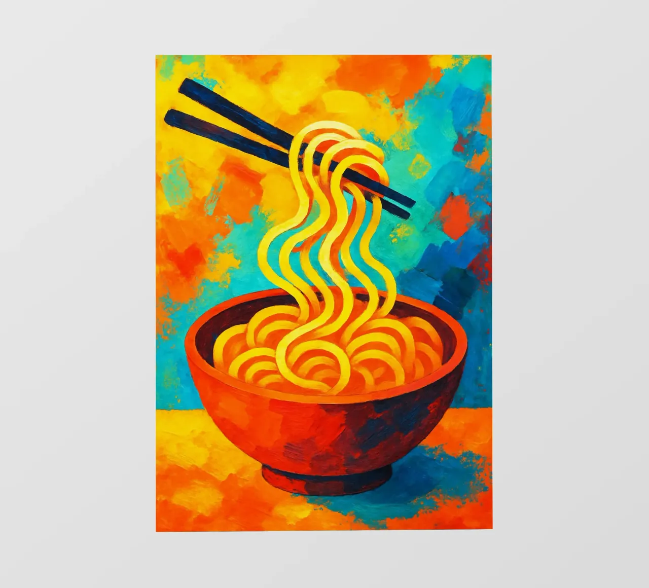 fideos imaginación abstracta a todo color lámina retroiluminada de ameera