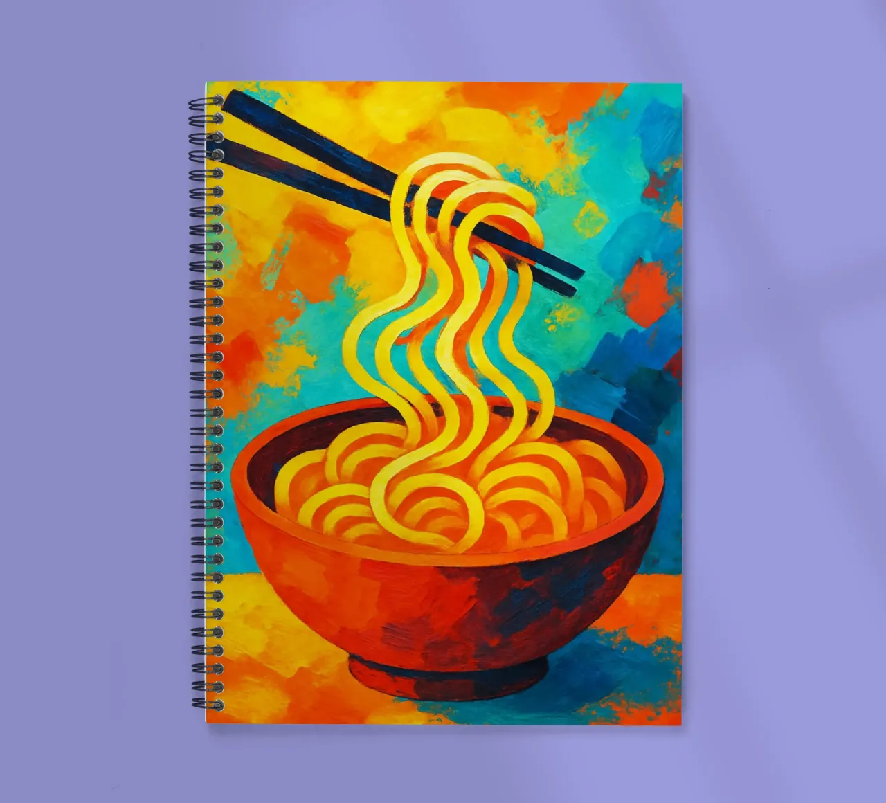 noodle abstract imagination full color spiral notebook by ameera