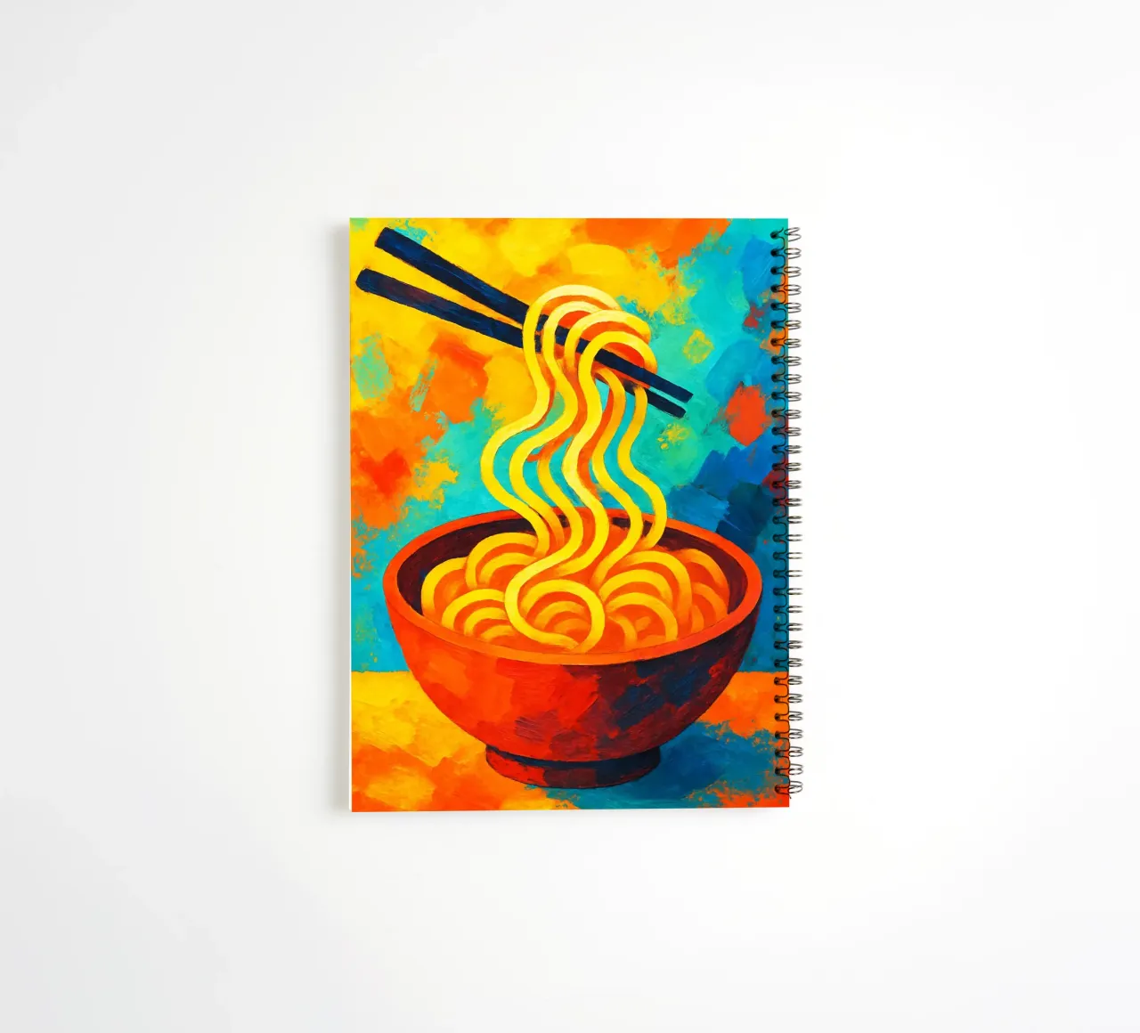 noodle abstract imagination full color spiral notebook by ameera