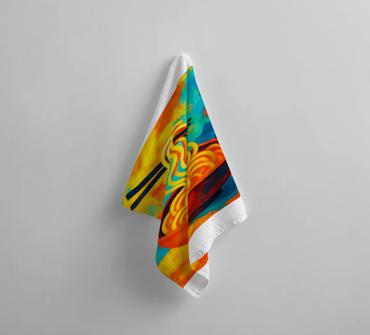 fideos imaginación abstracta a todo color toalla de baño de ameera