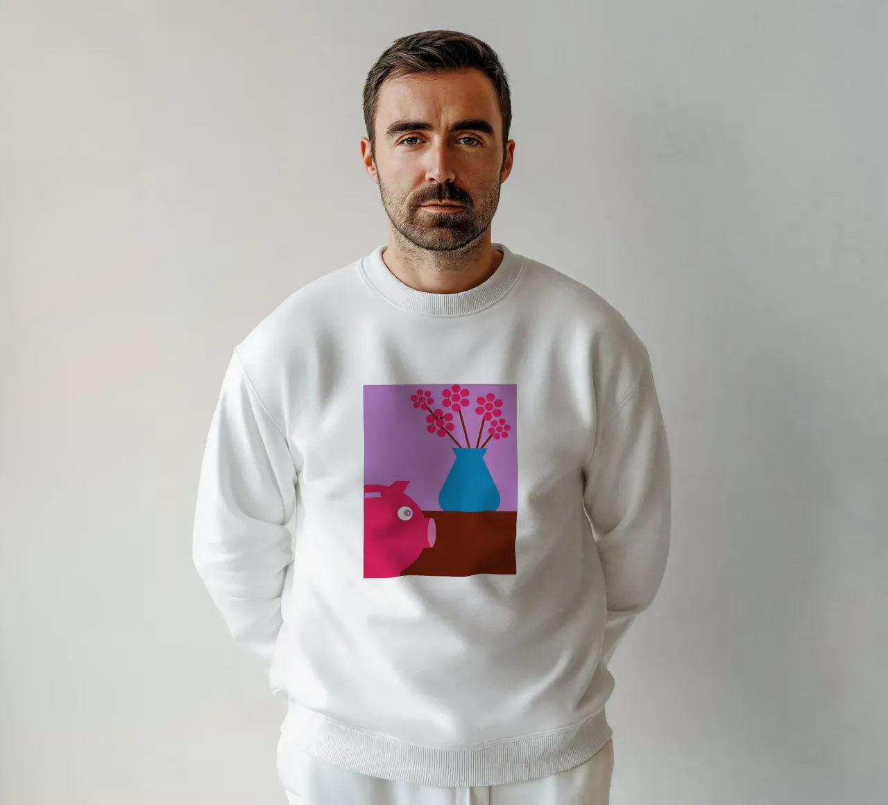Risparmio e vaso di fiori felpa da LOOK DIFFERENT