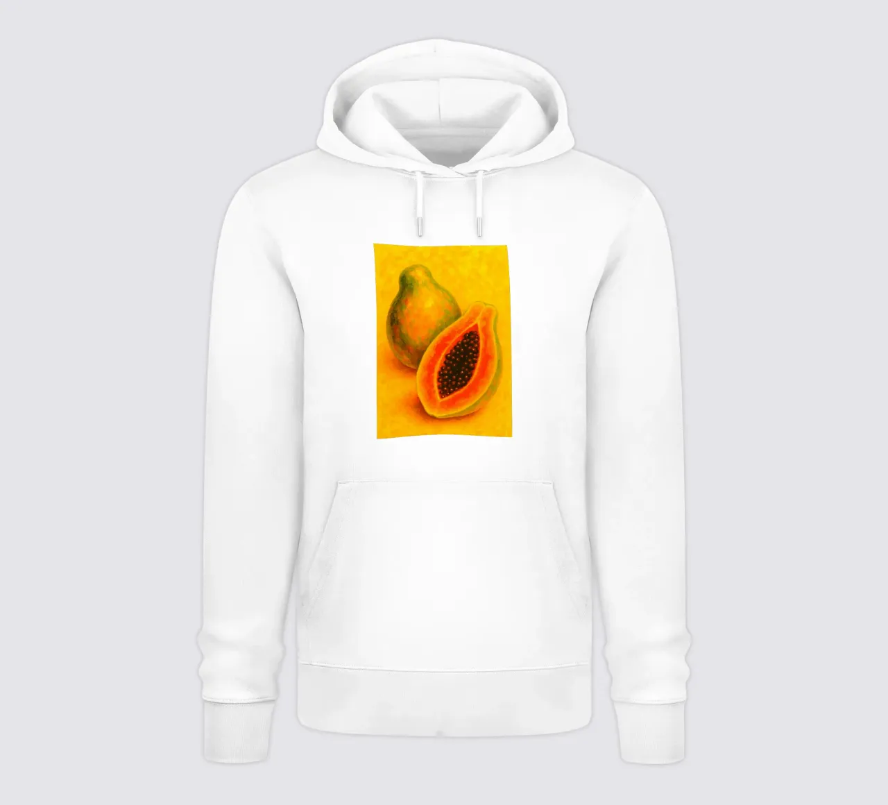 papaya imaginación abstracta a todo color sudadera con capucha de ameera