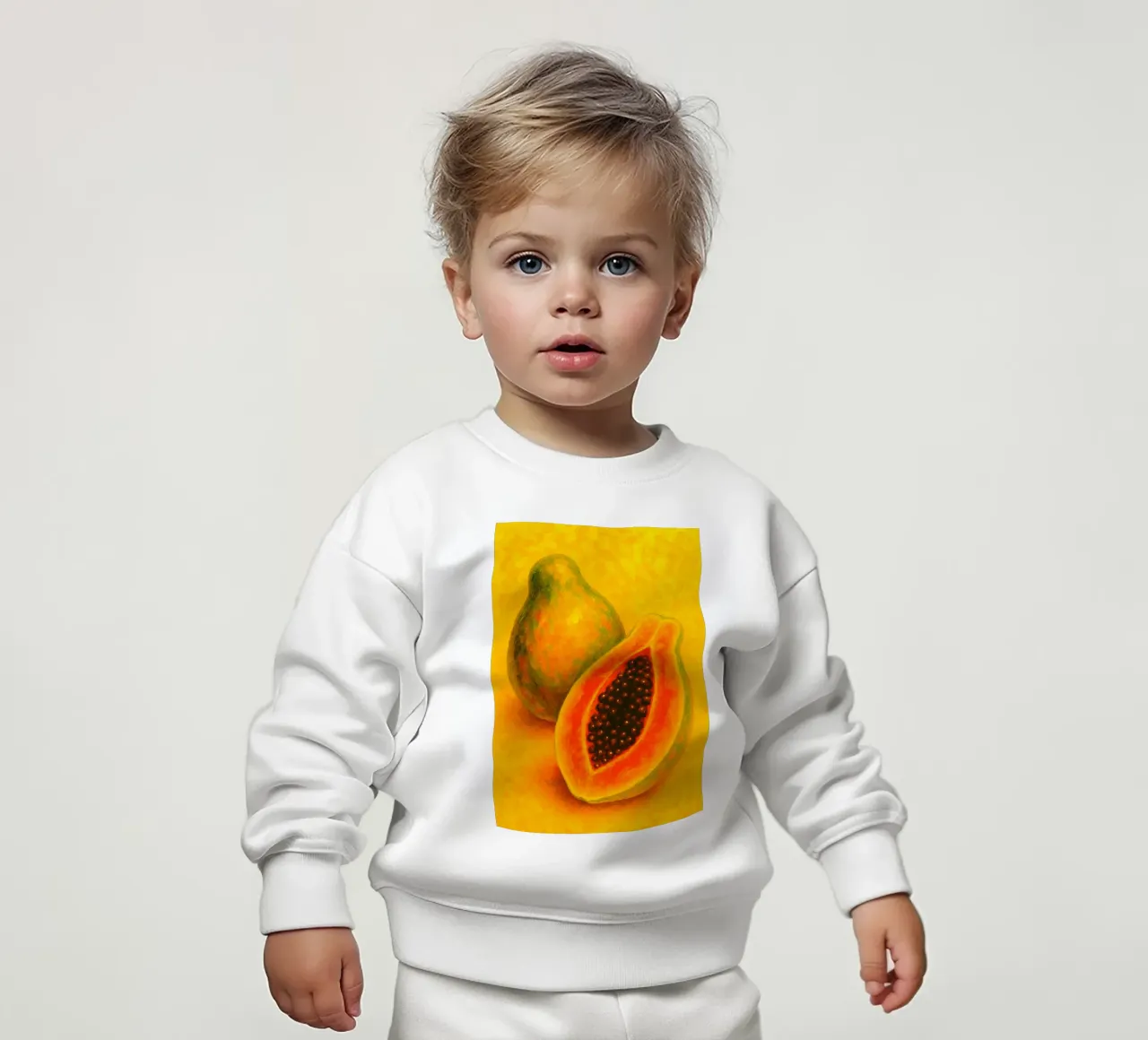 papaya imaginación abstracta a todo color sudadera de bebé de ameera