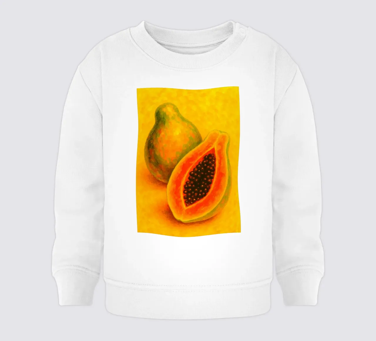 papaya imaginación abstracta a todo color sudadera de bebé de ameera