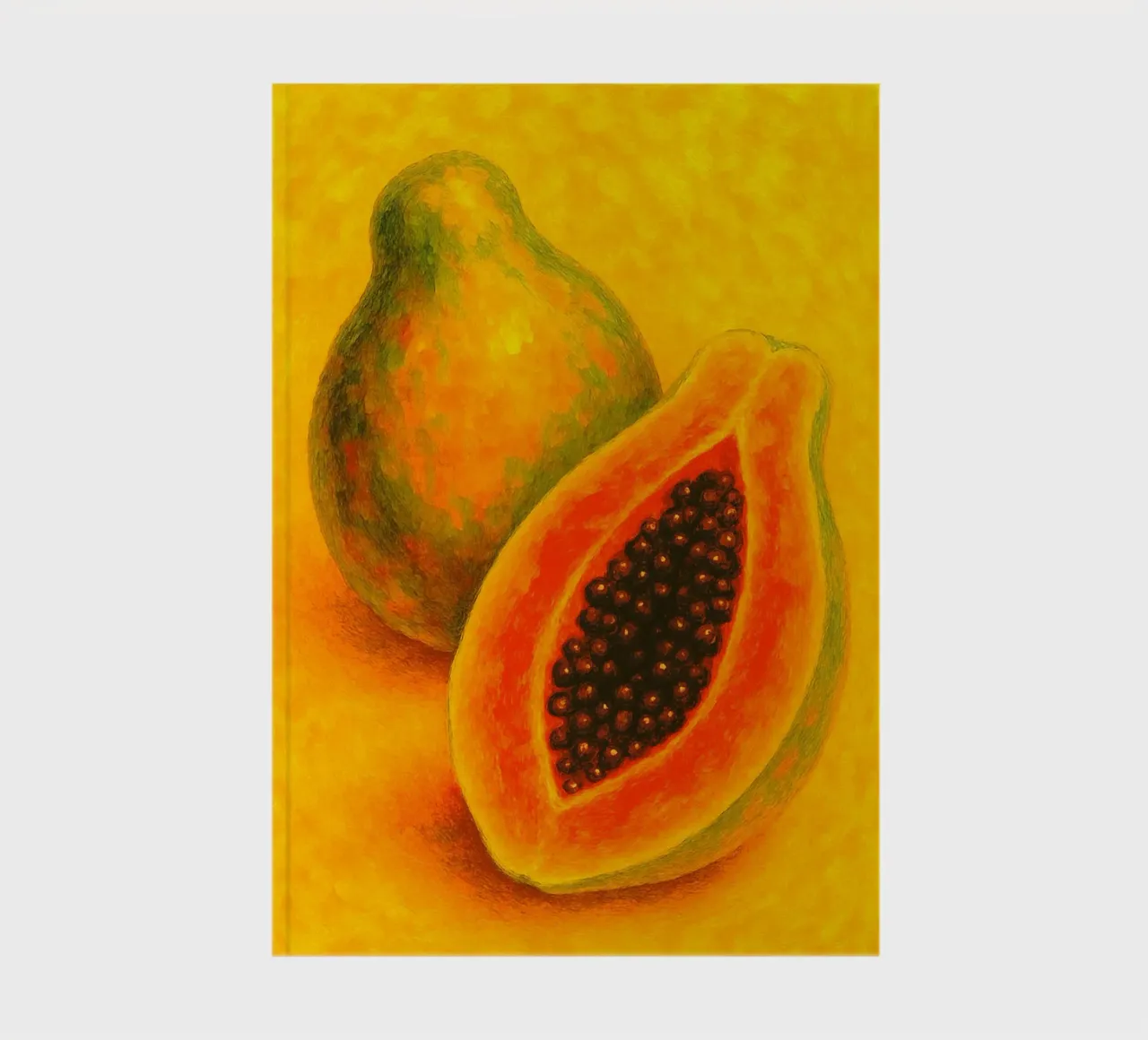 papaya abstract imagination full color notebook by ameera