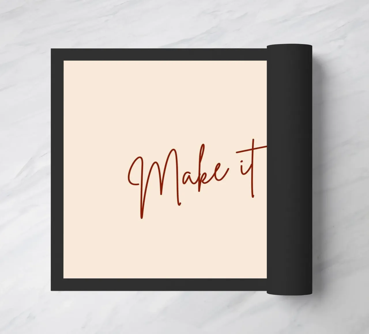 Make It Simple. doormat by 83oranges.com