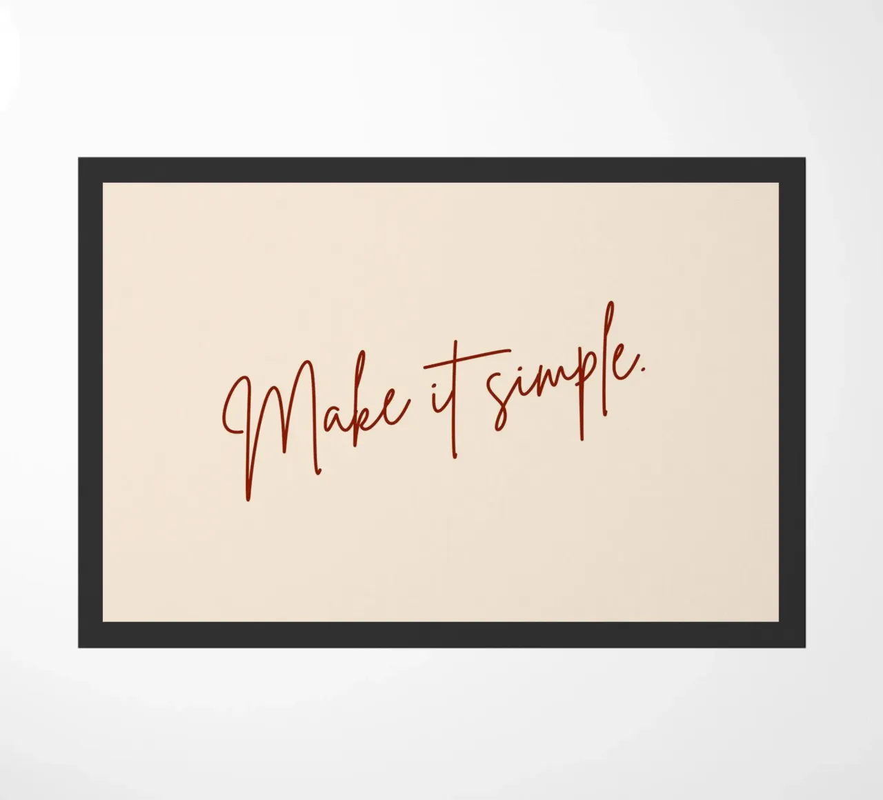Make It Simple. doormat by 83oranges.com