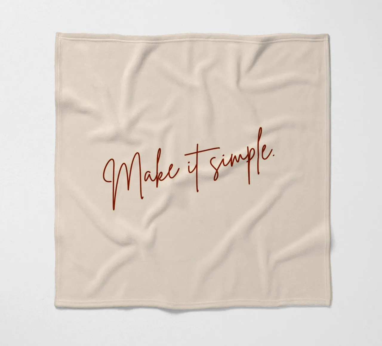 Machen Sie es einfach. Fleecedecke von 83oranges.com