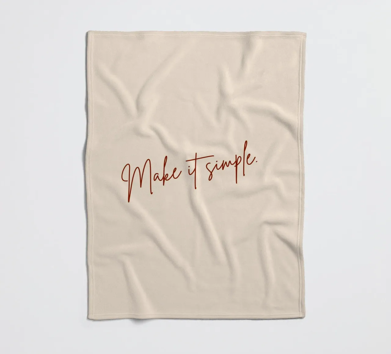 Machen Sie es einfach. Fleecedecke von 83oranges.com