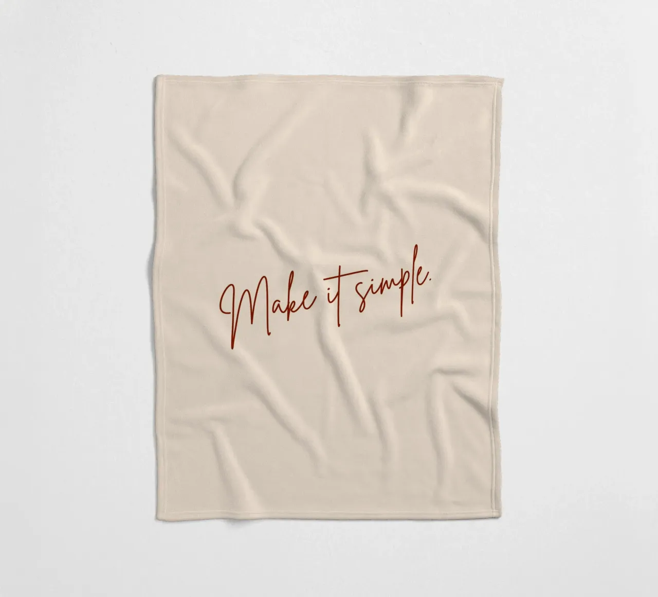 Machen Sie es einfach. Fleecedecke von 83oranges.com