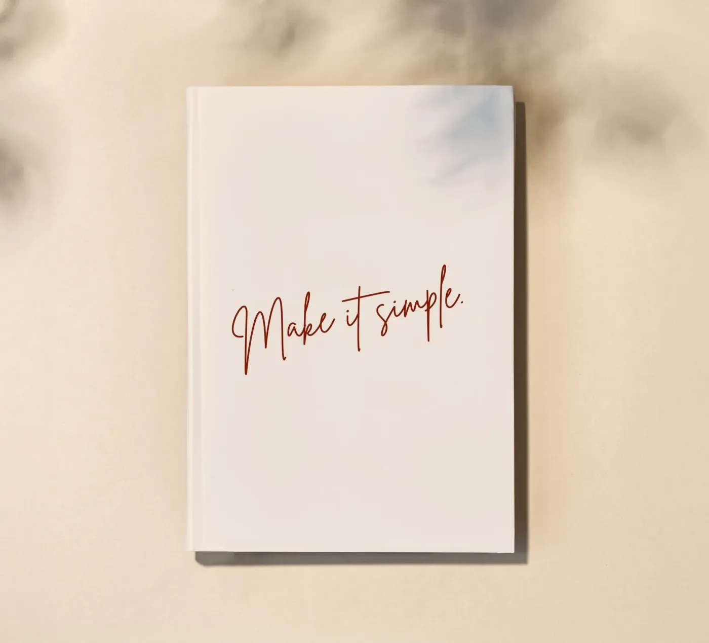 Make It Simple. notebook by 83oranges.com