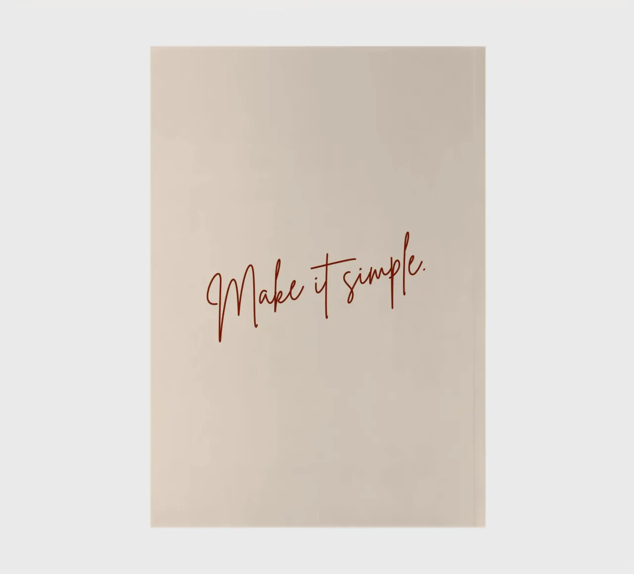 Make It Simple. notebook by 83oranges