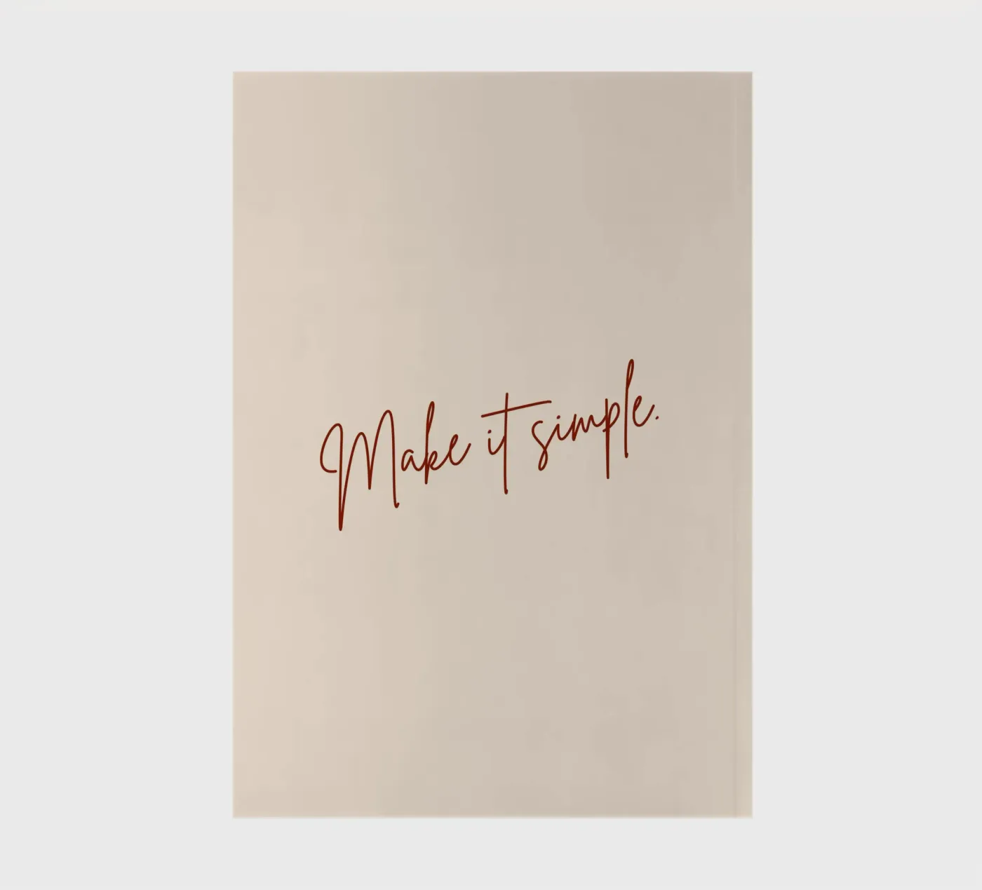 Make It Simple. notebook by 83oranges.com